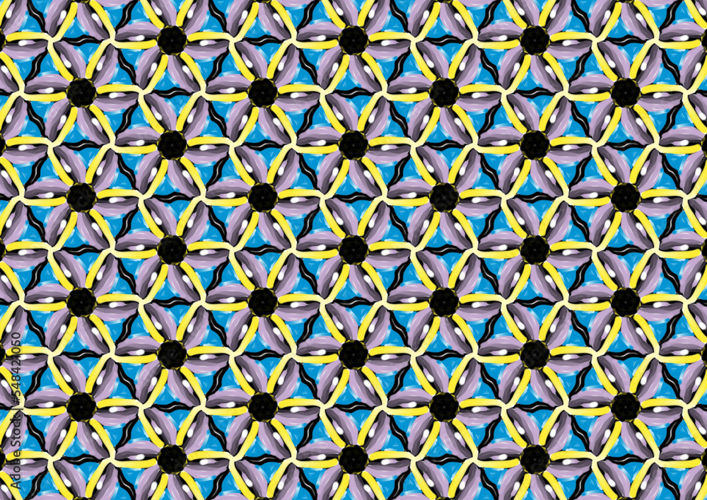 Abstract Flower Background Pattern for fabric designs Abstract Flower Background Pattern for fabric designs