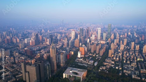 Wallpaper Mural Scenery of Xinjiekou CBD in Nanjing, Jiangsu Province, China Torontodigital.ca