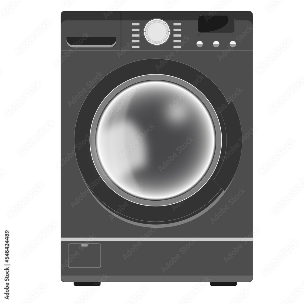 Black Wash Machine illustration of an abstract washing machine modern washing machine Household equipment 02 Black Wash Machine illustration of an abstract washing machine modern washing machine Household equipment 02