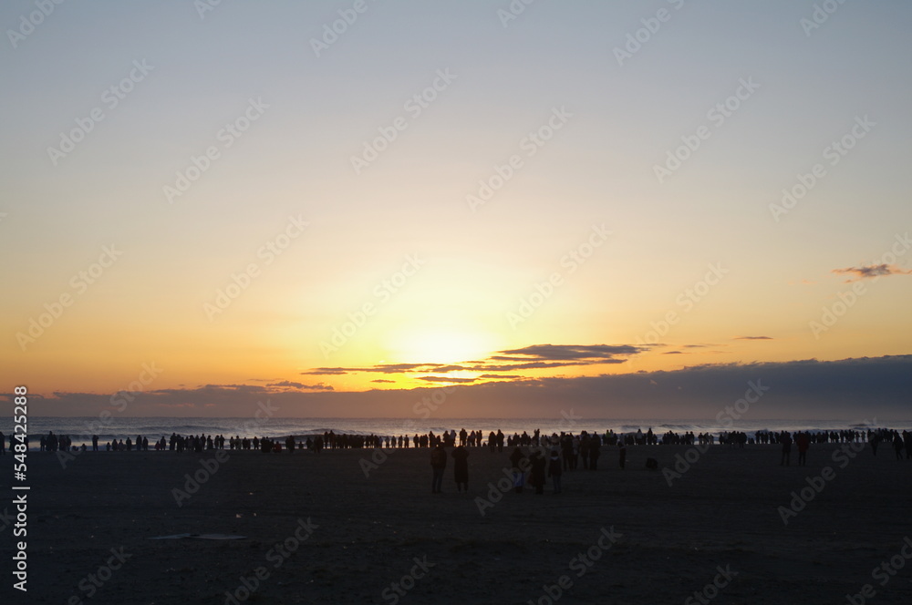 Obraz premium landscape of sea with beautiful sun