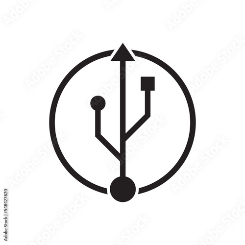 USB data transfer,cable icon