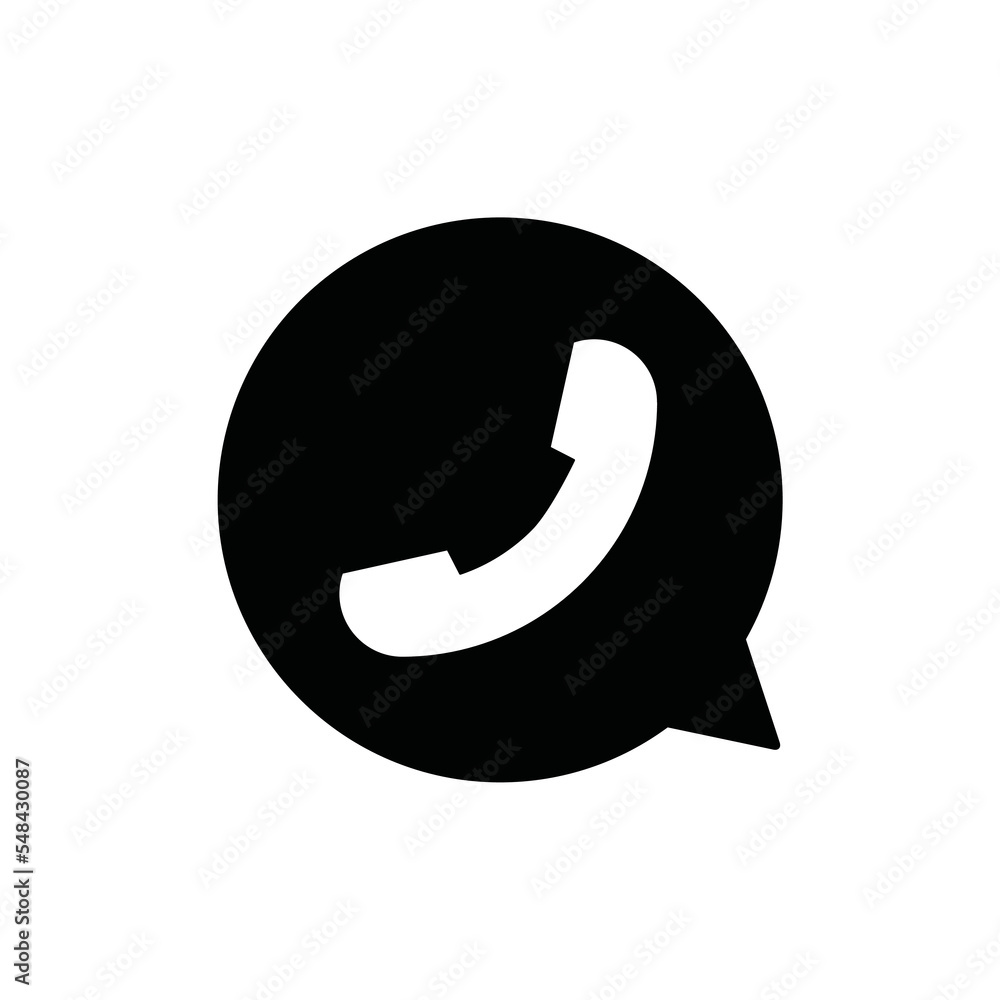 call bubble icon design vector template