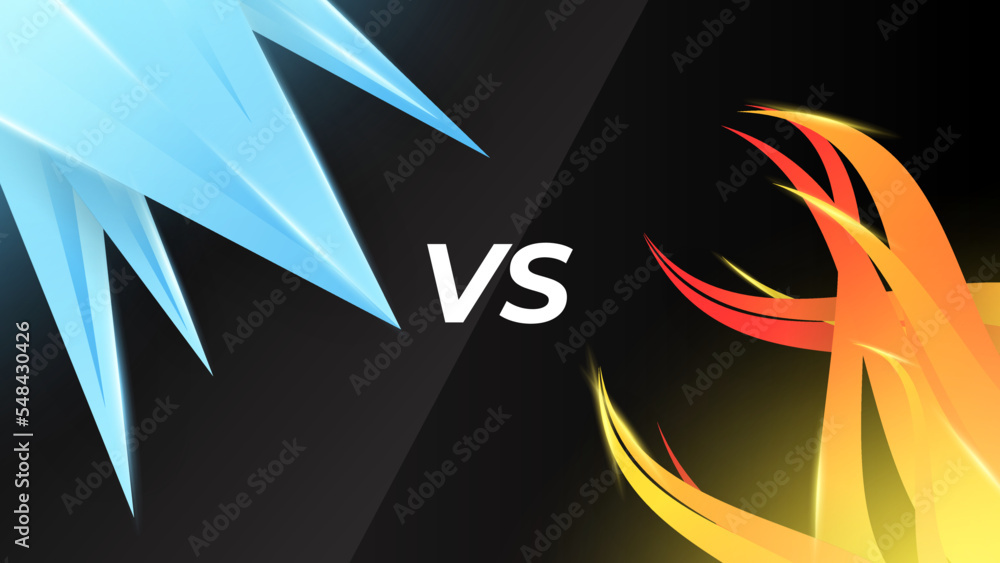 Obraz premium Facts vs myths versus battle background with lightning bolt. Concept of thorough fact-checking or easy compare evidence.. Vector illustration