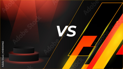 Facts vs myths versus battle background with lightning bolt. Concept of thorough fact-checking or easy compare evidence.. Vector illustration