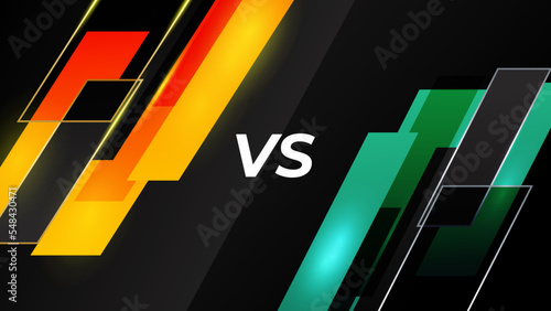 Facts vs myths versus battle background with lightning bolt. Concept of thorough fact-checking or easy compare evidence.. Vector illustration