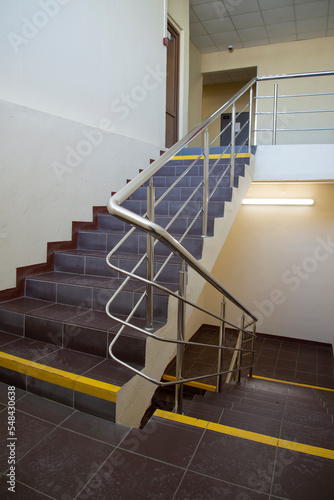 staircase in the commercial building 