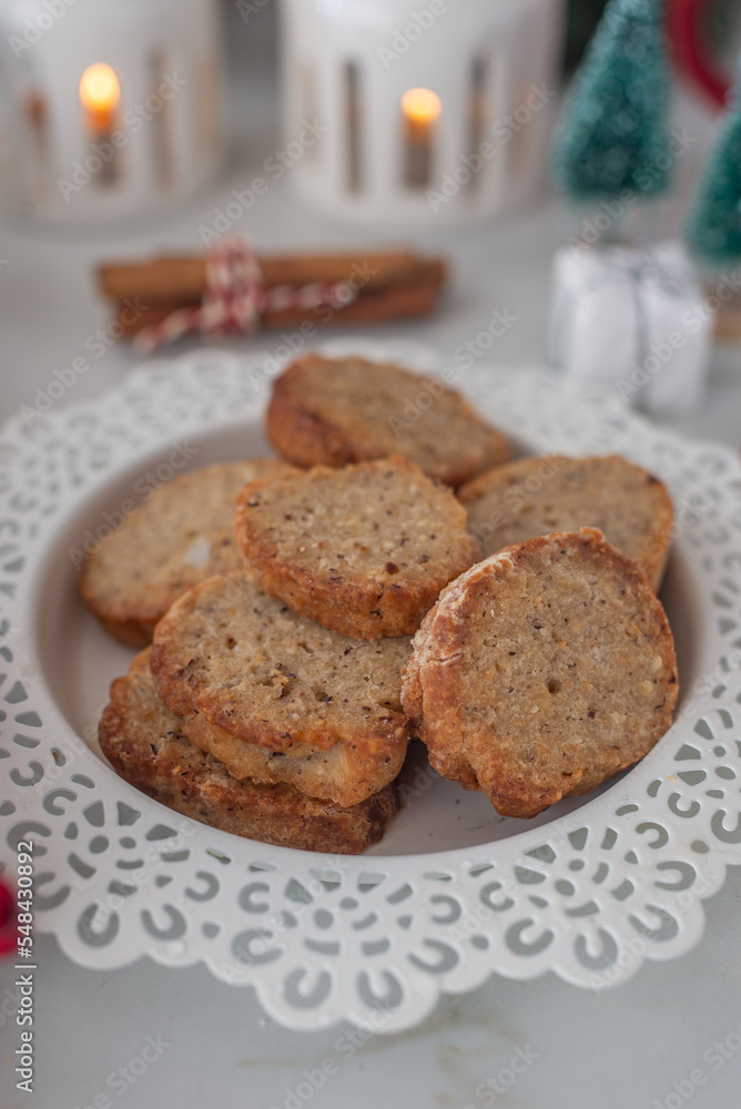 Polvoron - Spanish almond christmas cookies shortbread Polvoron - Spanish almond christmas cookies shortbread