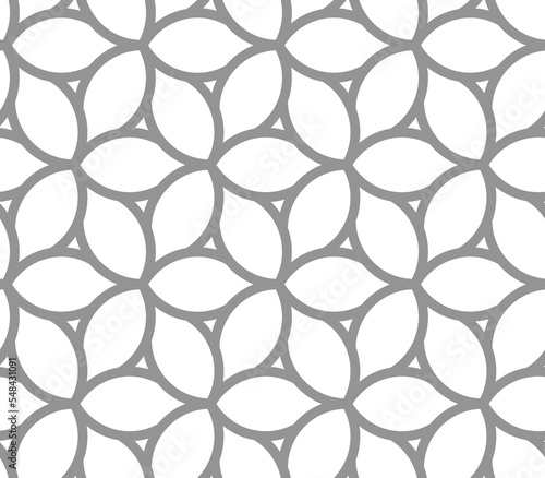 Seamless ornament. Modern background. Geometric modern gray pattern