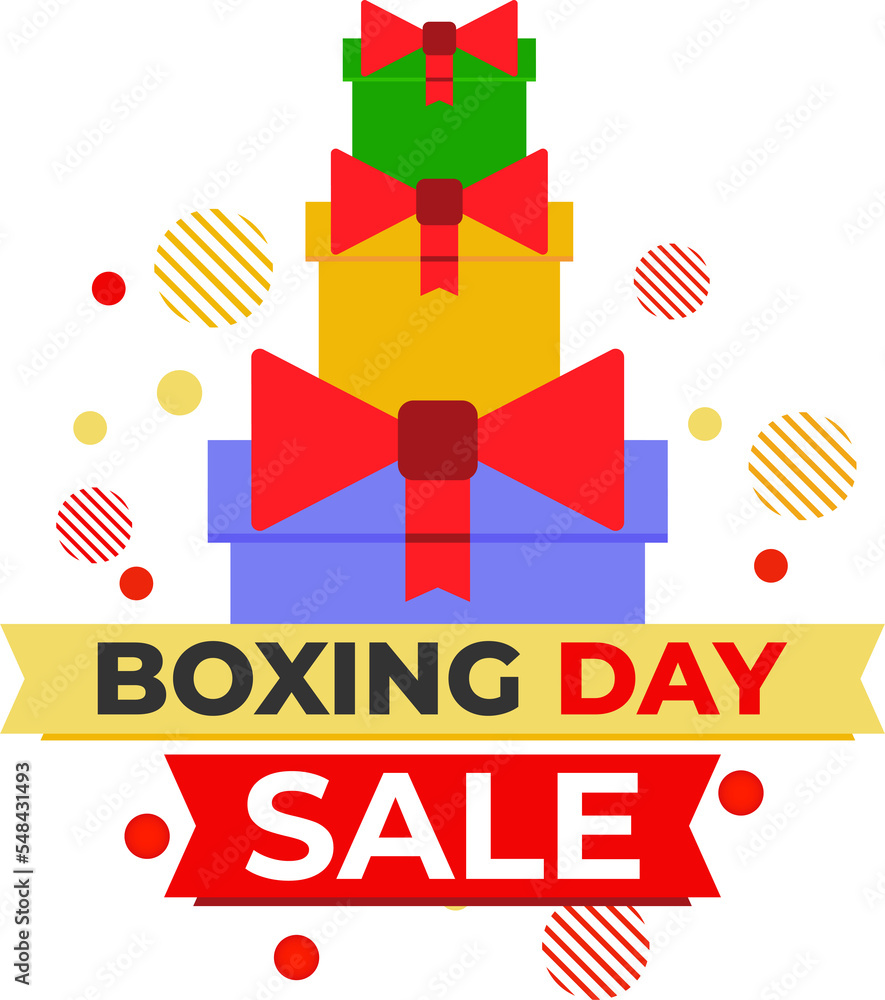 boxing day sale illustration boxing day sale illustration