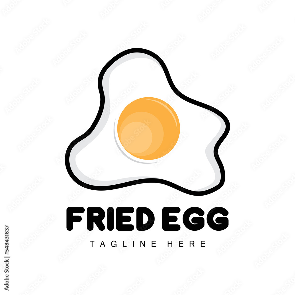 Egg Logo, Egg Farm Design, Chicken Logo, Asian Food Vector