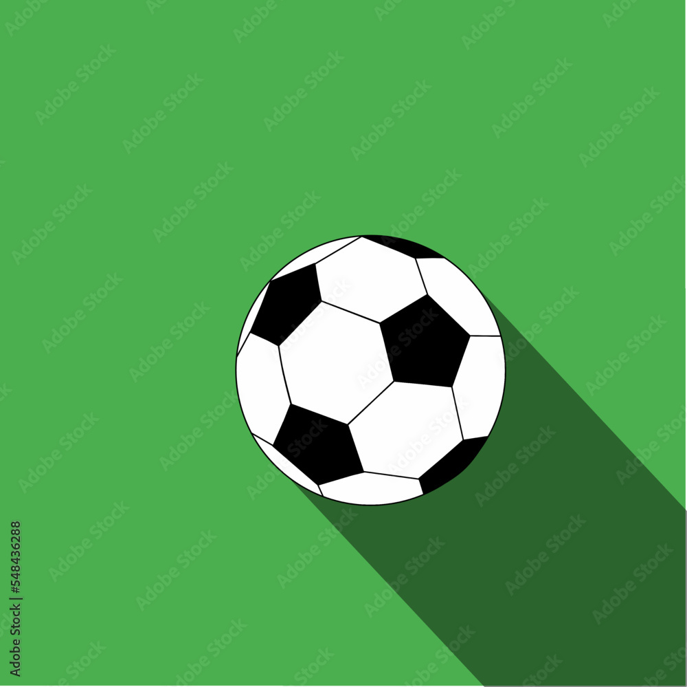 soccer ball on green background. Illustration stock vector. soccer ball on green background. Illustration stock vector.