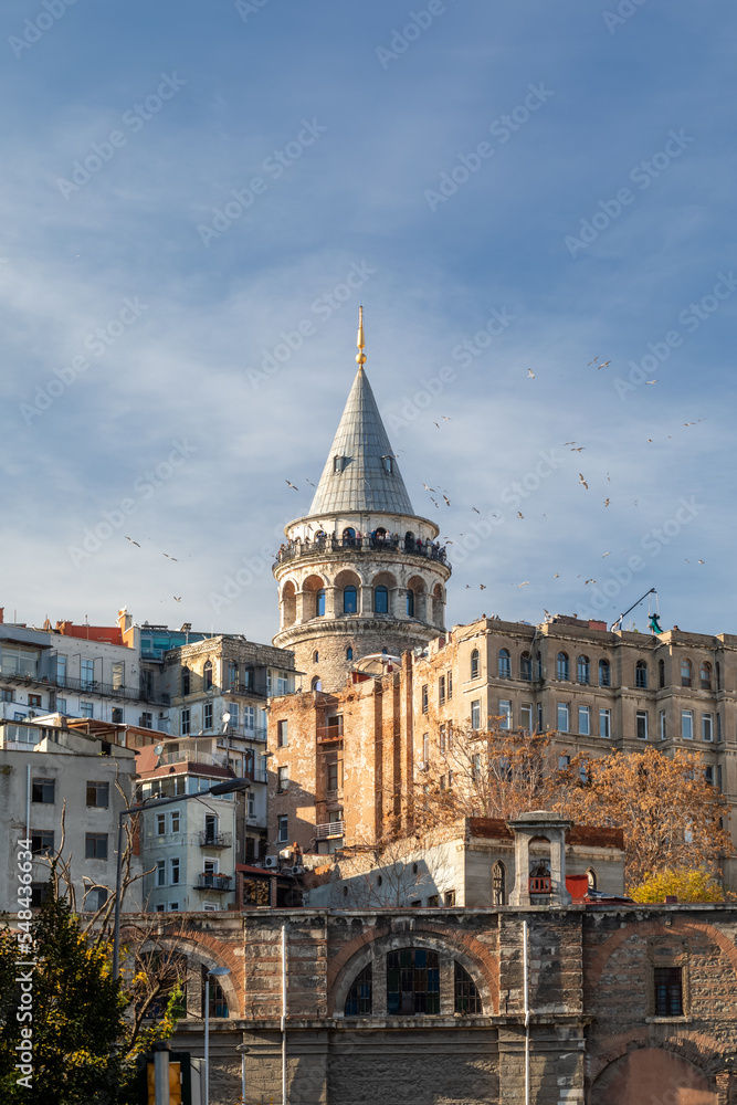 View at the Galata Tower in Istanbul.