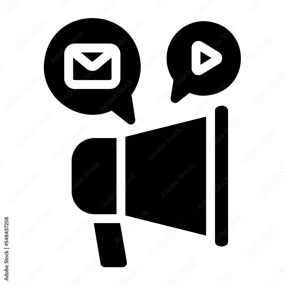 marketing glyph icon