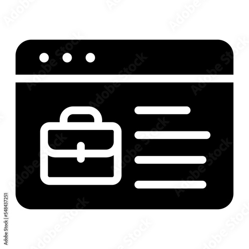 Obraz na płótnie jon opportunities glyph icon