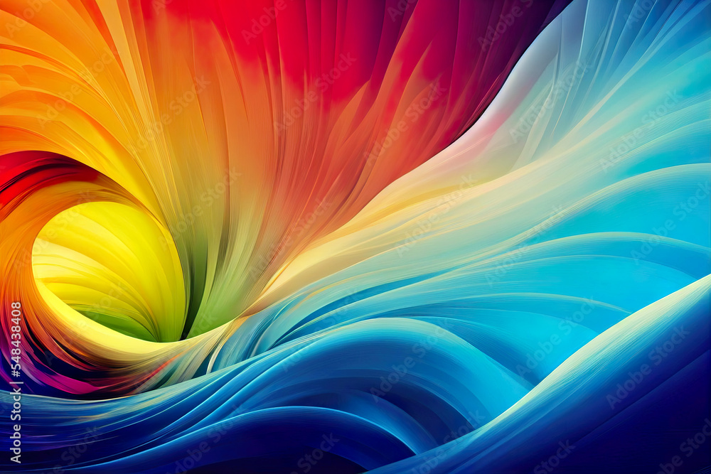 abstract colorful background, colors building a vortex, background, backdrop, illustration, rendered