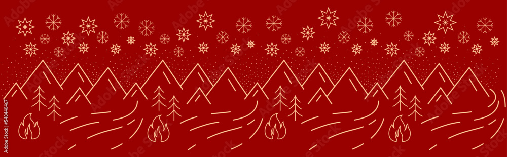 christmas background with snowflakes. christmas frame, border. Seasonal greeting card template	

