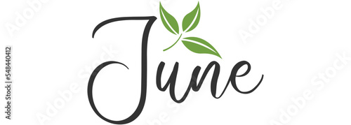 June. name of the month summer