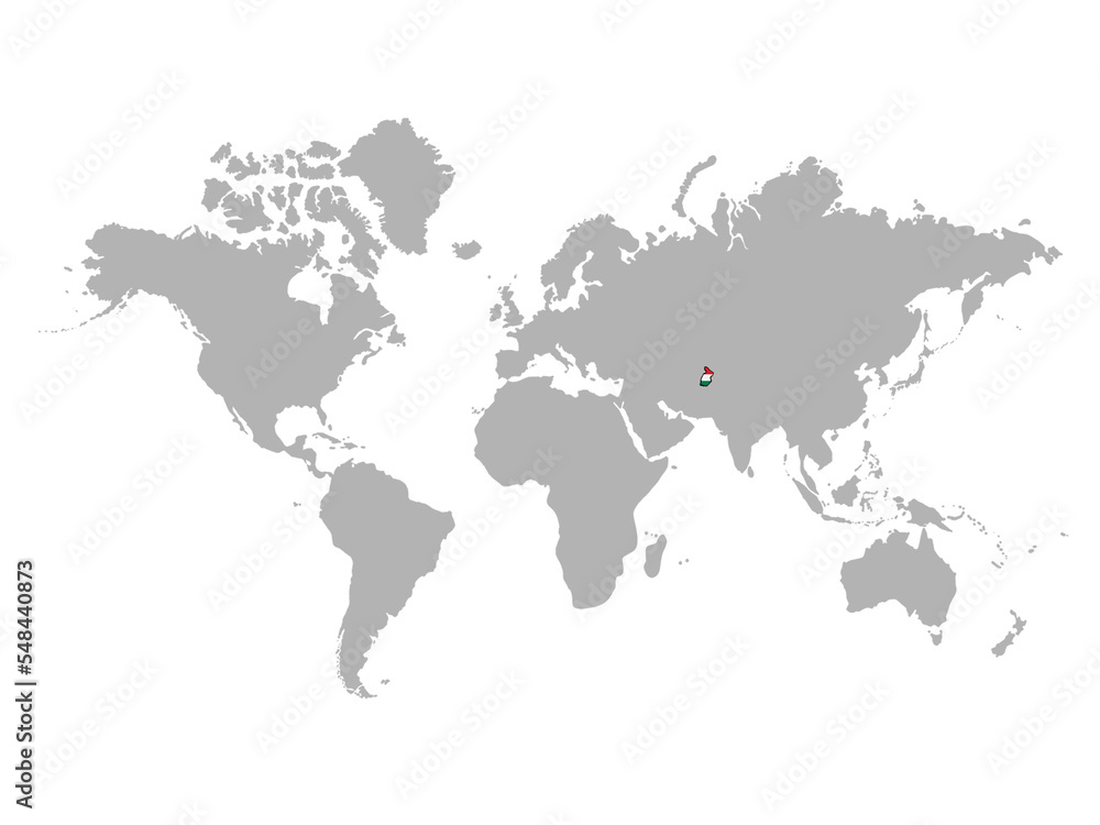 タジキスタンの地図