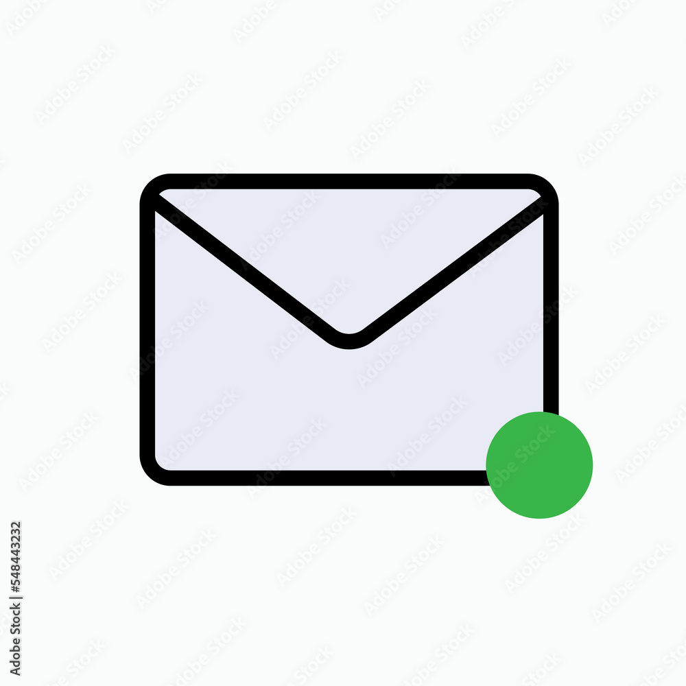 Message Icon. Mail, Email, Notification Symbol. Message Icon. Mail, Email, Notification Symbol.