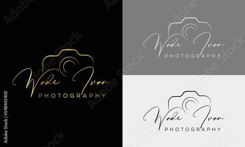 Camera photography logo icon vector template