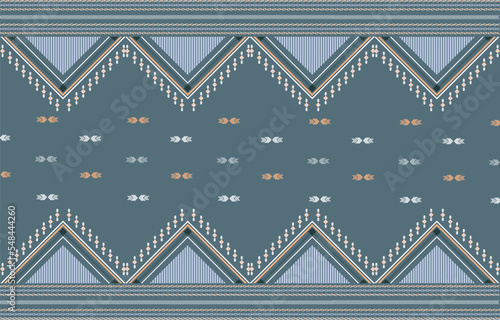 Oriental ethnic seamless pattern traditional background Design for carpet,wallpaper,clothing,wrapping,batik,fabric,Vector illustration embroidery style.