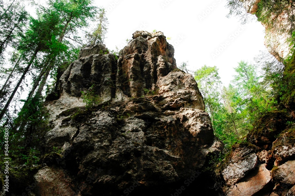 Golubinsky karst massif and protected forests of the Far North