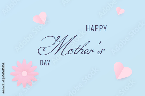 Happy Mother’s Day. Mom greeting card. Mother’s day greeting card. Vector illustration. Design for invitation.Holiday gift card. Happy mother’s day background. Feminine design for card.  © Elen