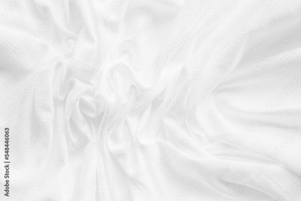 Obraz premium natural fabric linen texture for design. sackcloth textured backdrop. White Canvas for Background.