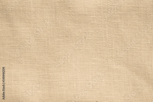 natural fabric linen brown sack pattern canvas or background. sackcloth textured. Textile seamless cream Japanese design.