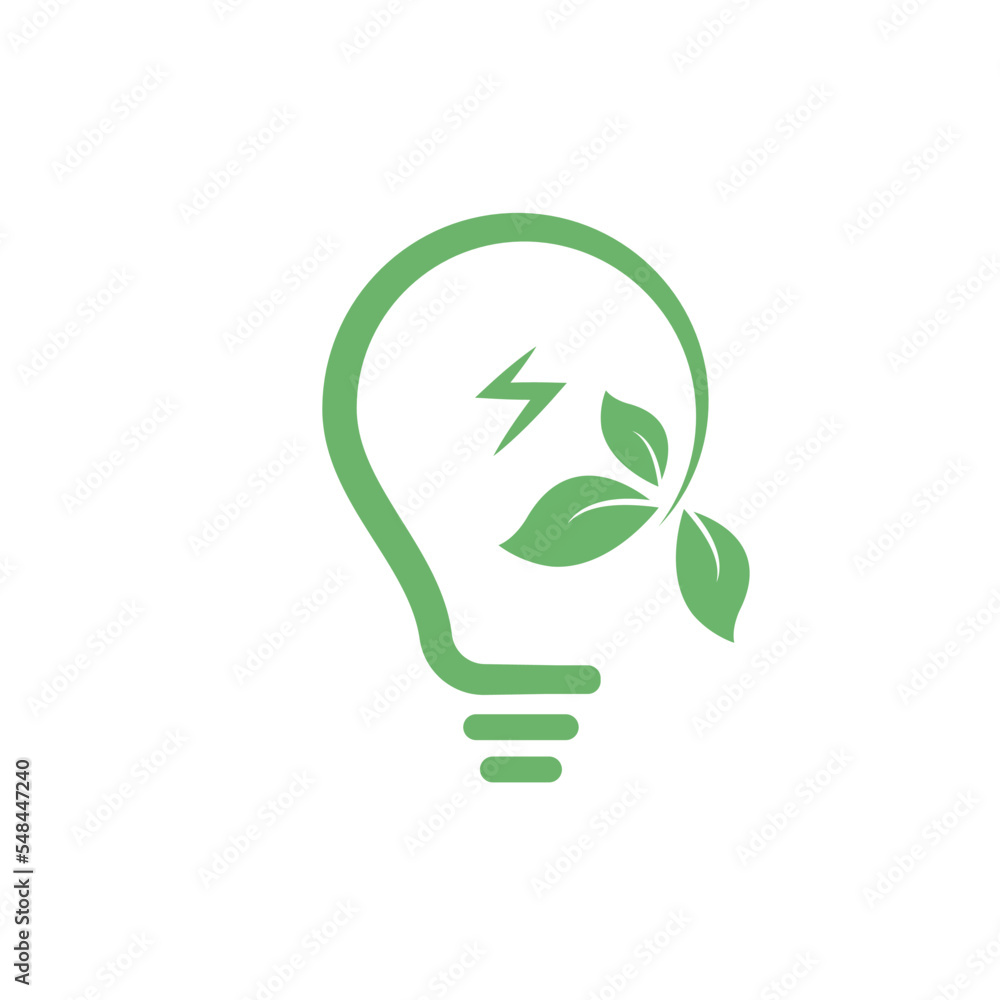 eco bulb icon vector concept design template eco bulb icon vector concept design template