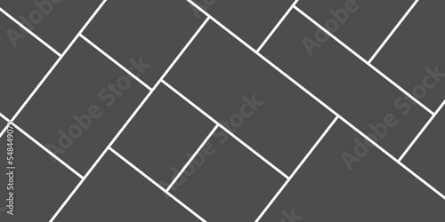Blank photo collage template at 45 angle. Frames for photo. Collage concept. Vector Illustration.
