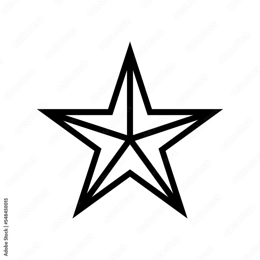 star icon in trendy flat design star icon in trendy flat design
