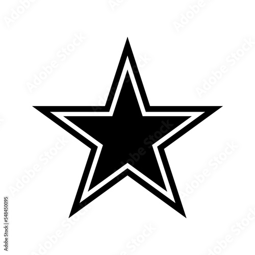 star icon in trendy flat design