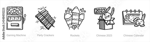 gaming machine, party crackers