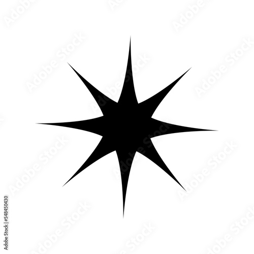 star icon in trendy flat design