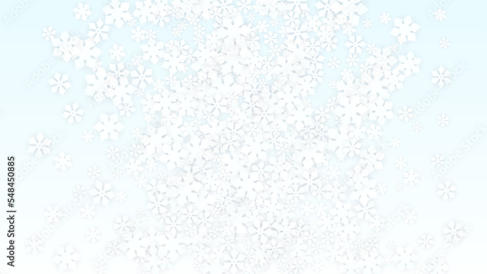 Christmas Vector Background with Falling Snowflakes. Isolated on Red Background. Realistic Snow Sparkle Pattern. Snowfall Overlay Print. Winter Sky. Papercut Snowflakes. Christmas Vector Background with Falling Snowflakes. Isolated on Red Background. Realistic Snow Sparkle Pattern. Snowfall Overlay Print. Winter Sky. Papercut Snowflakes.