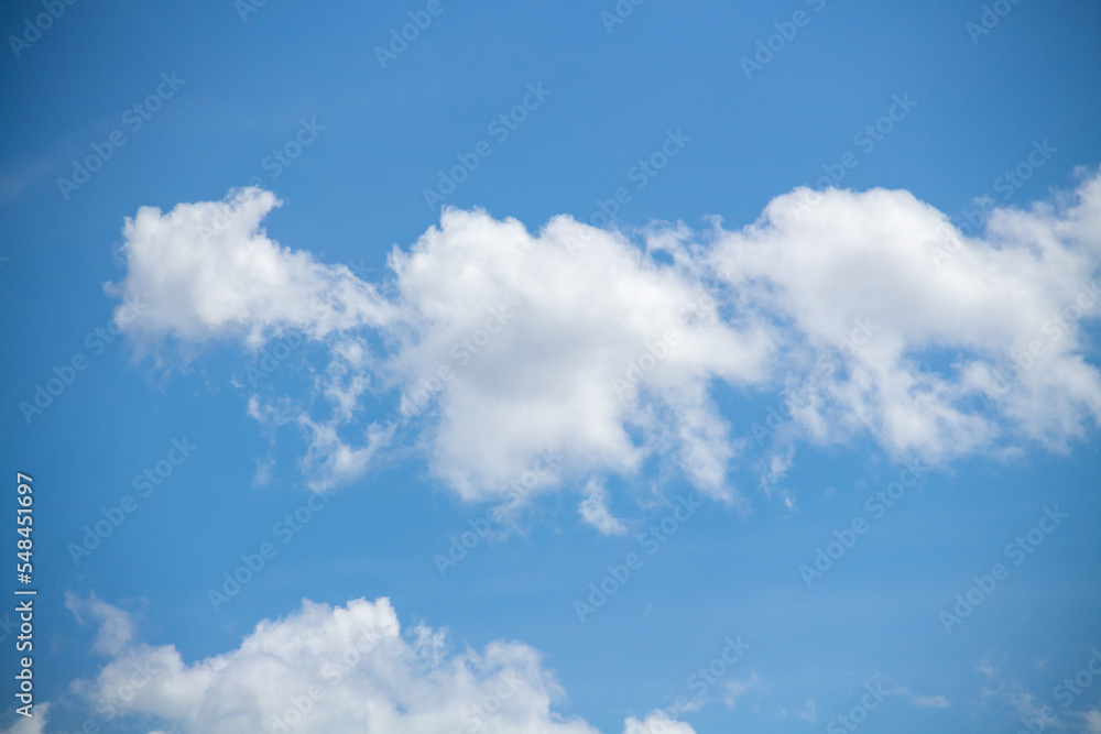 Textured background of white and blue clouds visible during the day