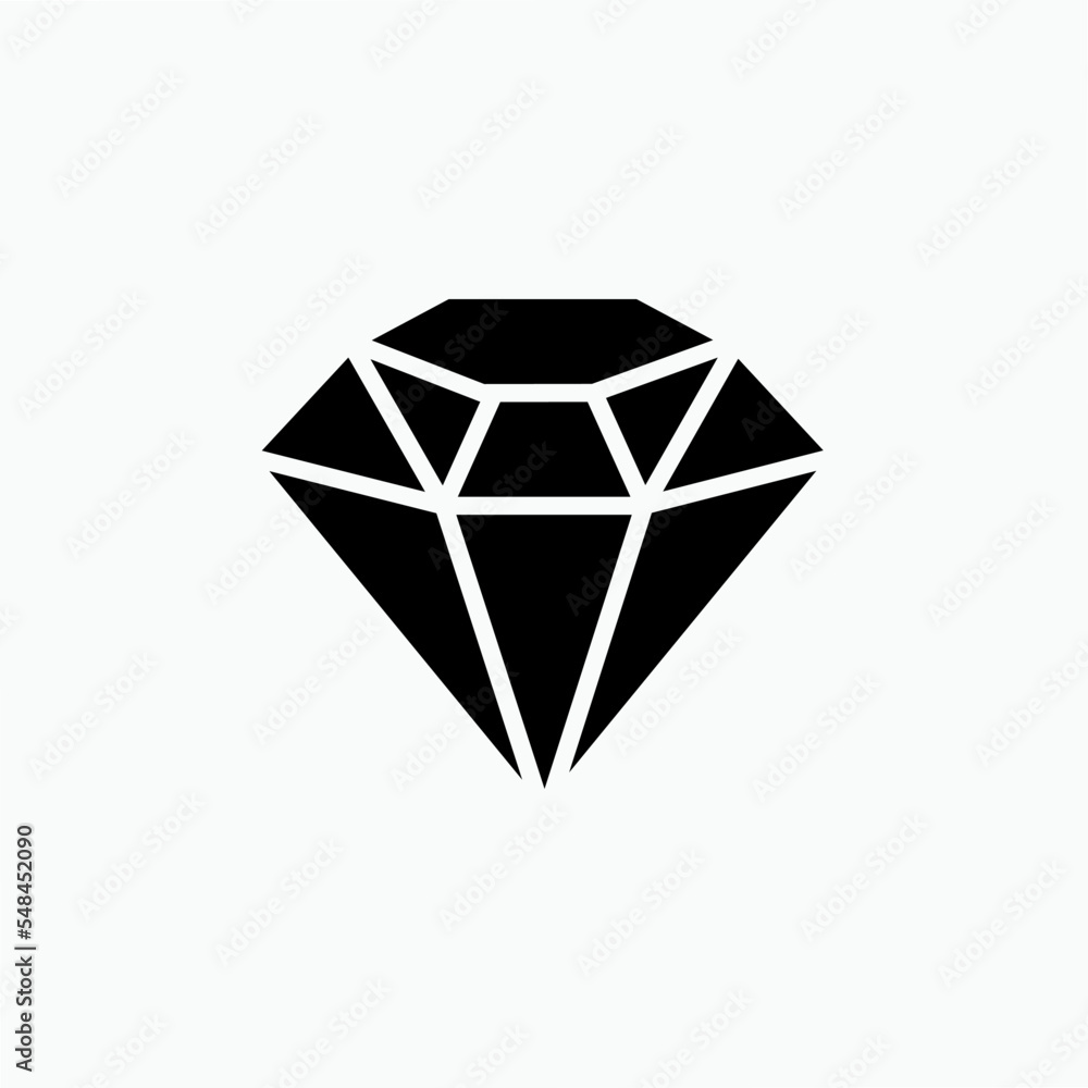 Diamond Icon. Jewelry Symbol - Vector. Diamond Icon. Jewelry Symbol - Vector.