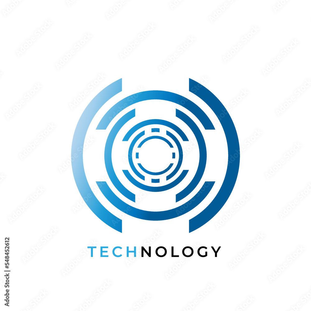 Technology symbol abstract logo illustrator vector Technology symbol abstract logo illustrator vector
