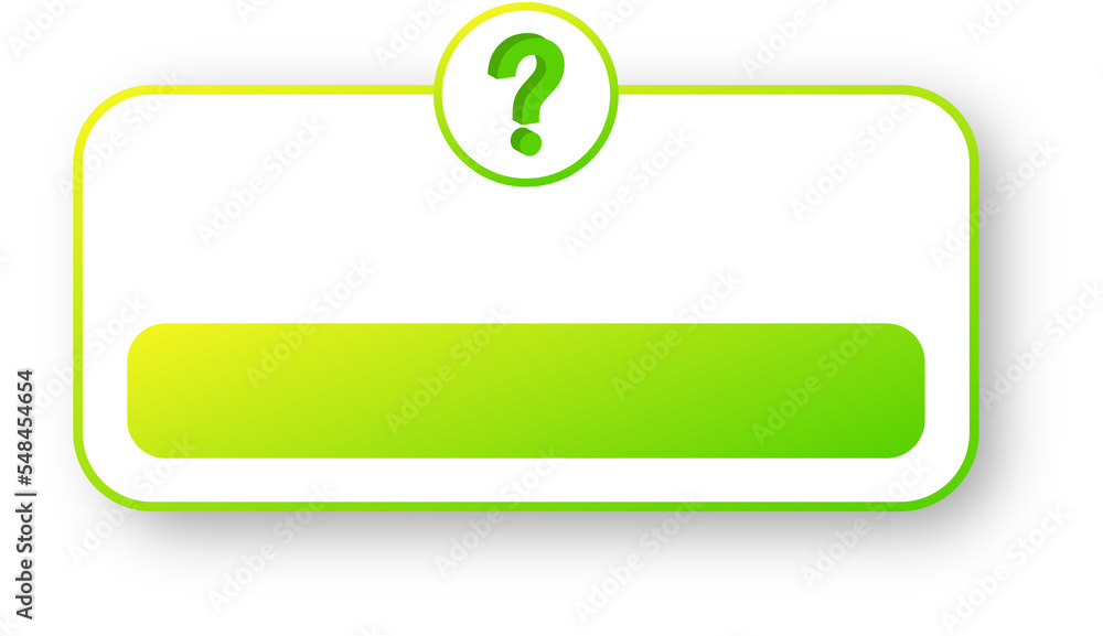 Obraz premium Social media question box. Ask me a question user interface design.