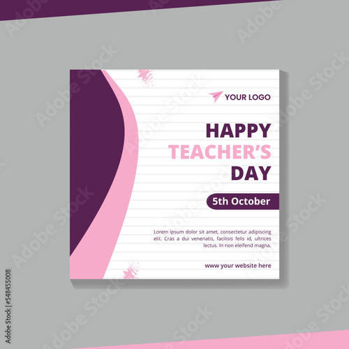 Social media post template