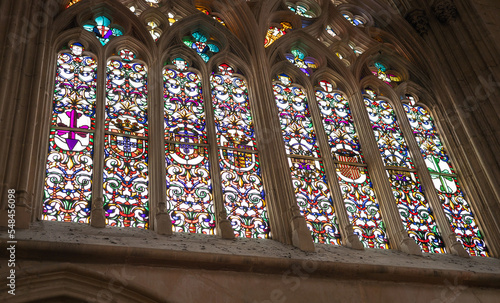 Canvas Print Monastery of Batalha, stained glass windows. (Corrected)