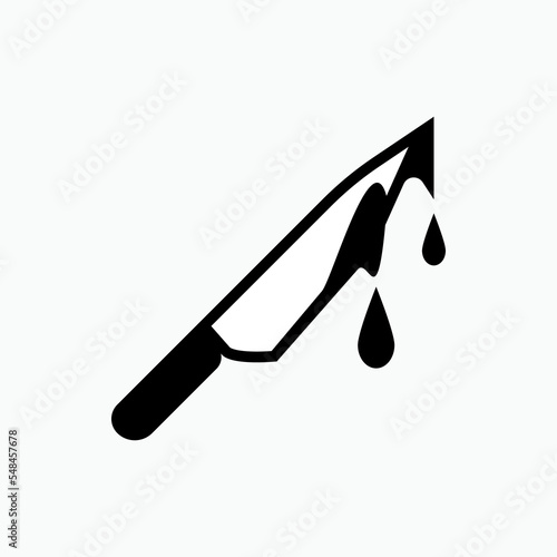 Murder Movie Genre Icon. Entertainment Label Sign. Thriller Symbol, Logo - Vector