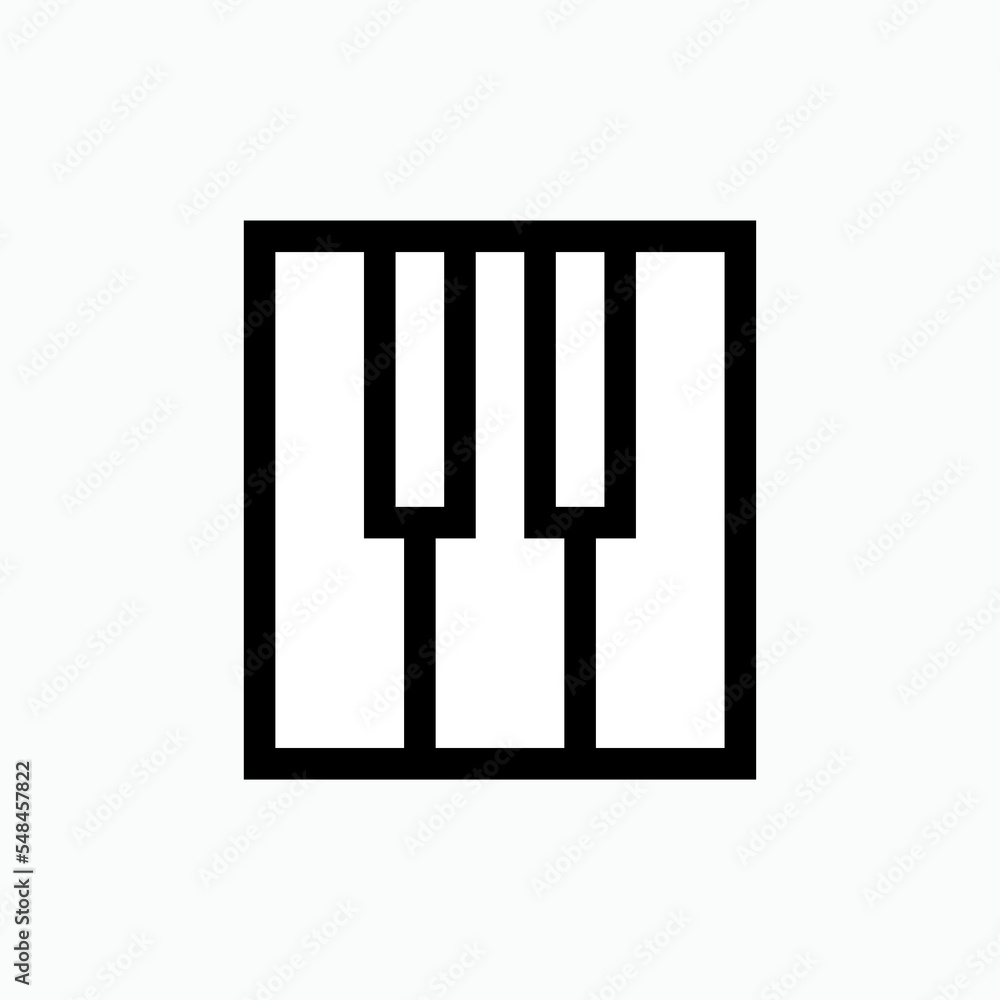 Piano Icon. Music Instrument Symbol for Design, Presentation, Website or Apps Elements. Piano Icon. Music Instrument Symbol for Design, Presentation, Website or Apps Elements.