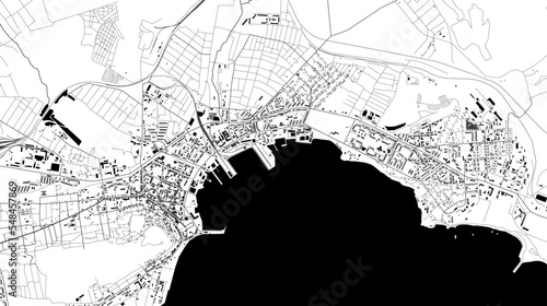 map of the city of Kerch, Crimea