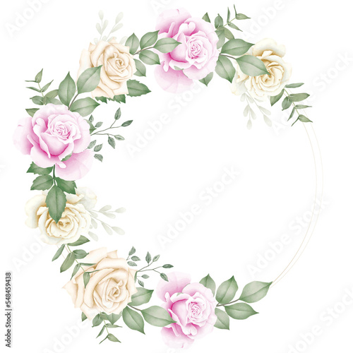 Beautiful Floral Rose Wreath 
