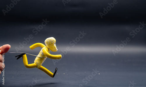 Fotografie Process of running stopmotion