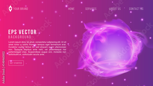 Space Galaxy Purple Gradient Web Design Abstract Background EPS 10 Vector For Website, Landing Page, Home Page, Web Page