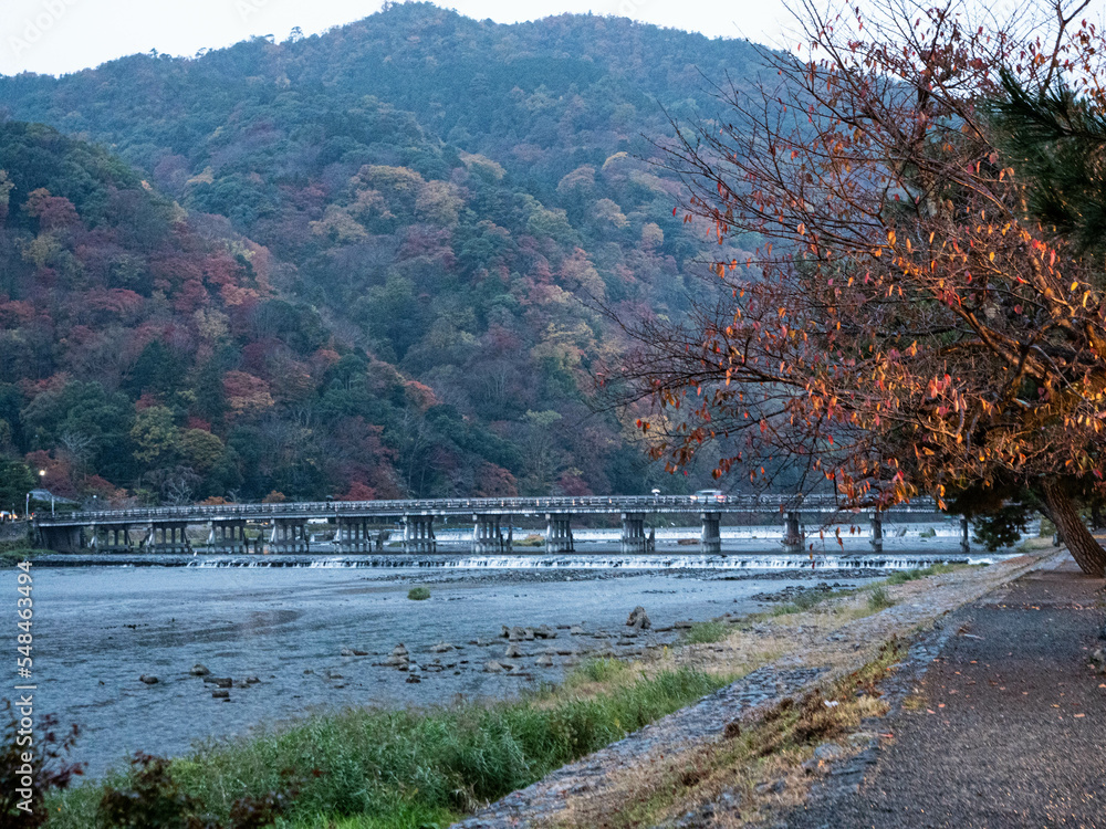 紅葉の京都嵐山