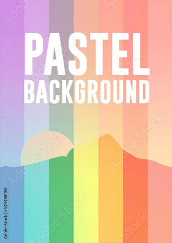 Modern Pastel Background, Colorfull